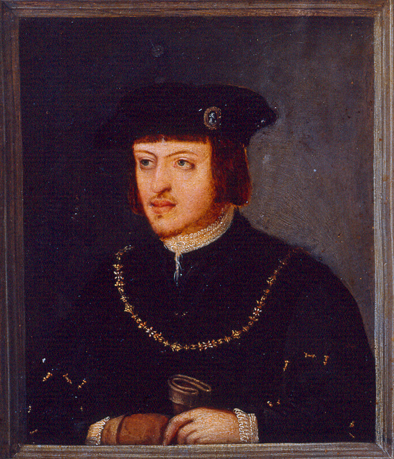 Principe portoghese (Don Manuel I ?) (dipinto, elemento d'insieme) - ambito fiammingo (sec. XVI)