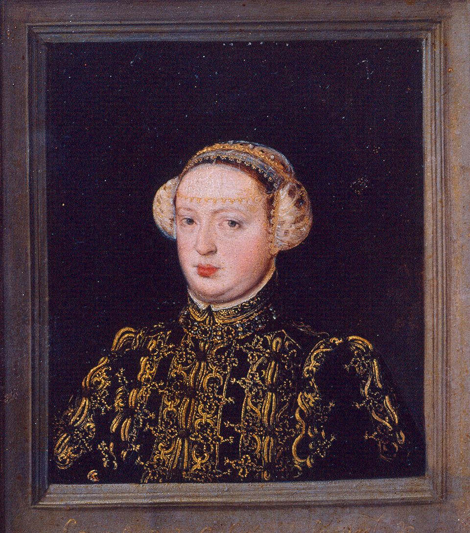 Caterina d'Austria regina del Portogallo (dipinto, elemento d'insieme) - ambito fiammingo (sec. XVI)