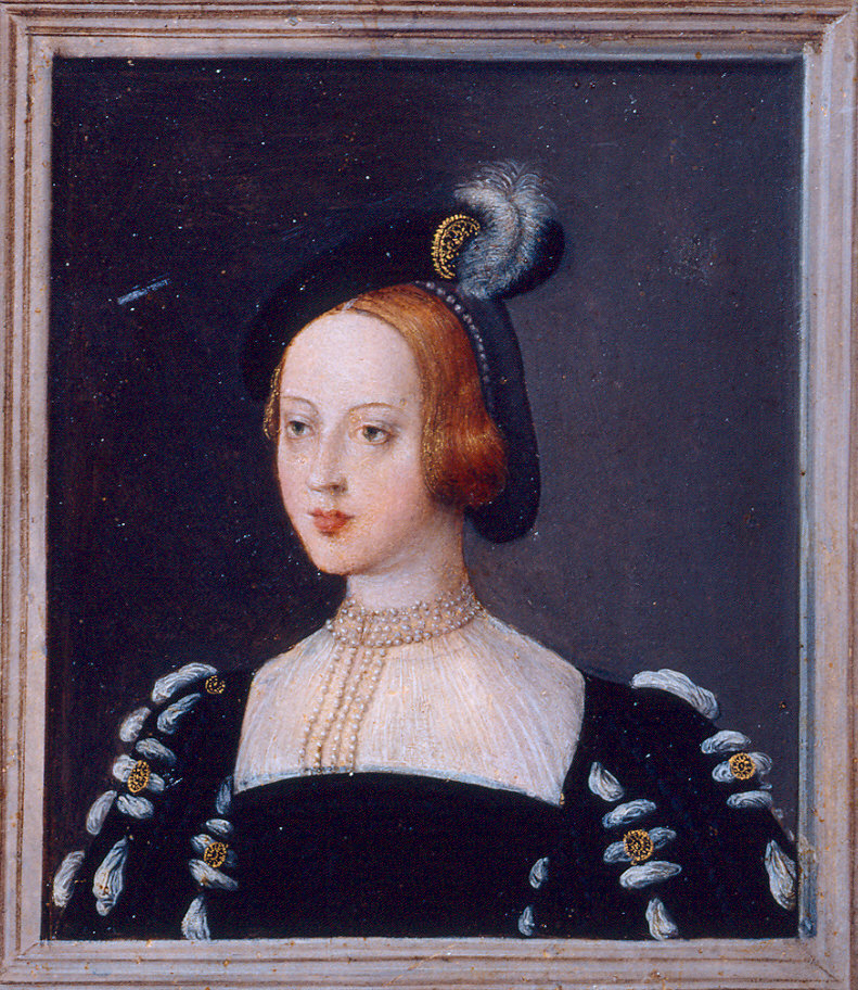 Principessa portoghese ( Eleonora moglie di Manuel ?) (dipinto, elemento d'insieme) - ambito fiammingo (sec. XVI)