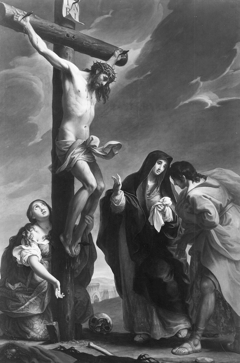 Crocifissione di Cristo (dipinto) di Peroni Giuseppe (sec. XVIII)