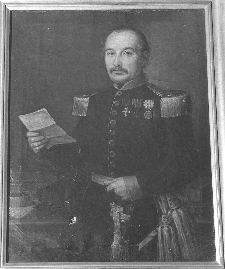 Ritratto del Capitano G. M. Schiavi (dipinto) di Gemmi Antonio (sec. XIX)