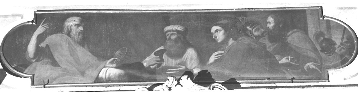 Saul unto re da Samuele (?) (dipinto) di Girardi Giuseppe (inizio sec. XIX)
