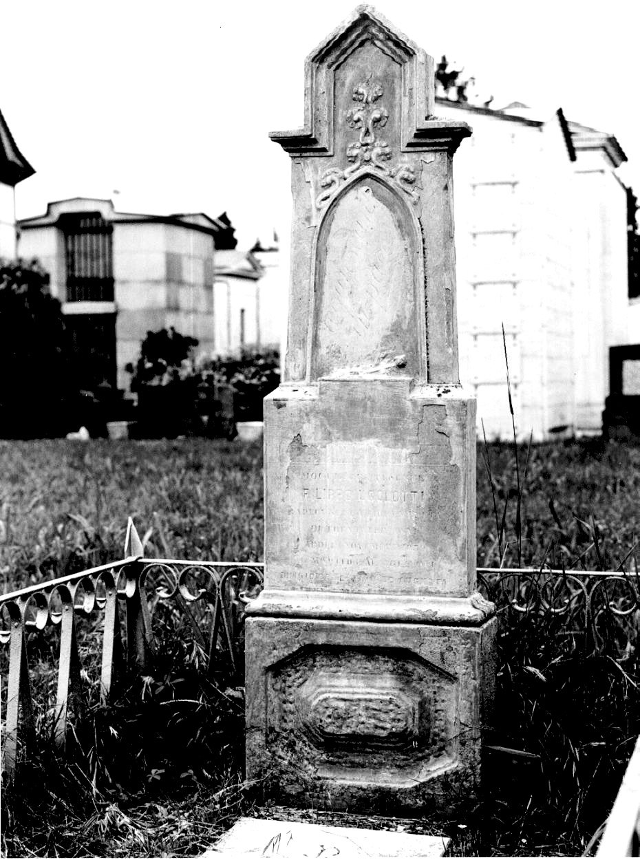 monumento funebre - a edicola - ambito parmense (fine sec. XIX)