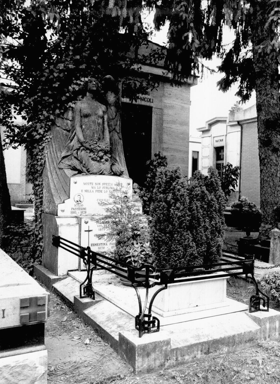 monumento funebre - ambito parmense (primo quarto sec. XX)