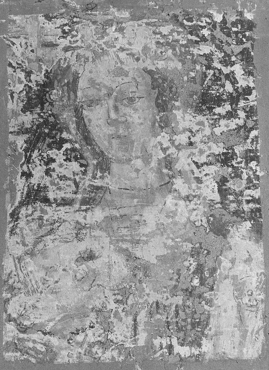 Busto femminile (dipinto, frammento) - ambito parmense (fine/inizio secc. XV/ XVI)