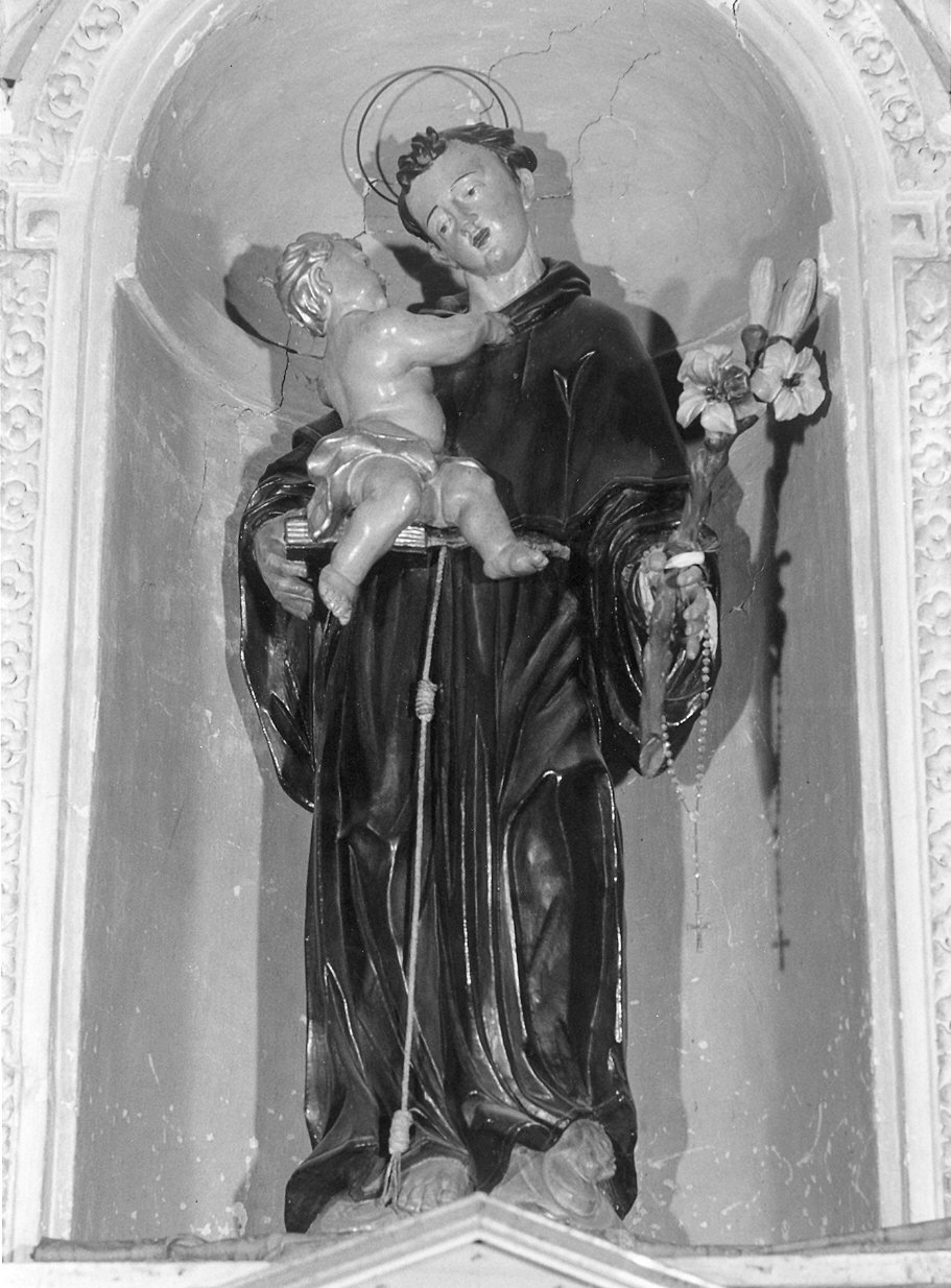 Sant'Antonio da Padova (statua) - ambito parmense (prima metà sec. XVIII)