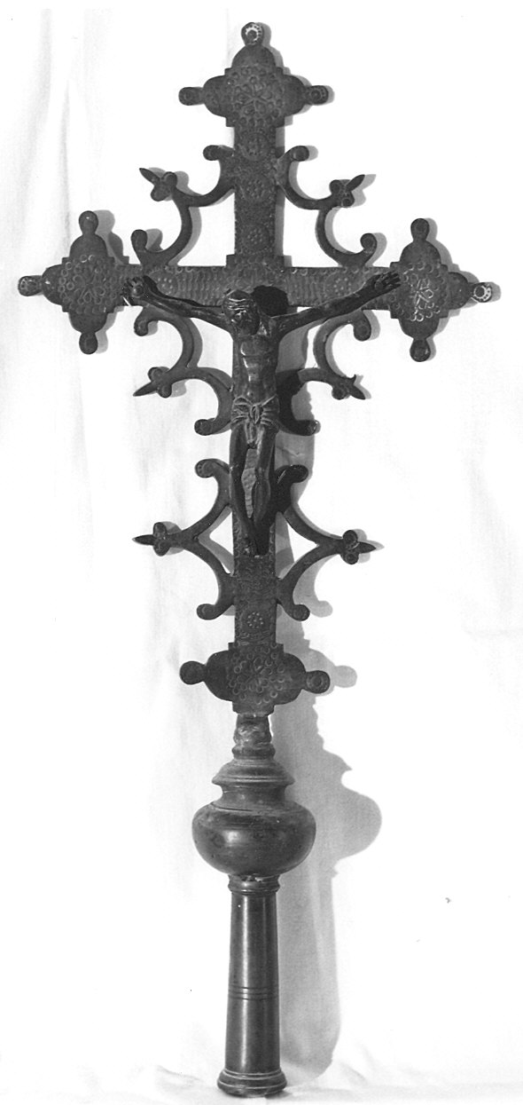 croce processionale - ambito emiliano-lombardo (fine/inizio secc. XV/ XVI)
