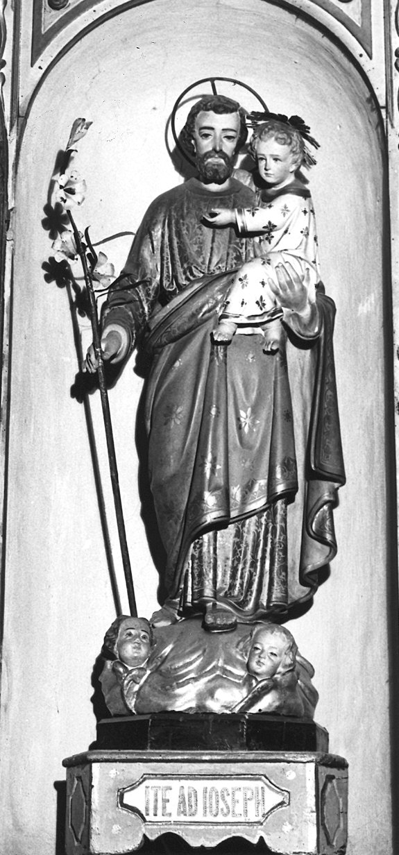 San Giuseppe e Gesù Bambino (statua) - ambito emiliano (prima metà sec. XIX)