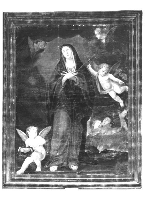 Madonna che intercede per le anime del Purgatorio (dipinto) - ambito parmense (sec. XVIII)