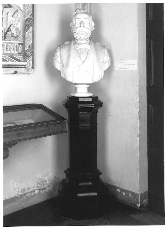 Giuseppe Verdi, busto ritratto di Giuseppe Verdi (busto, opera isolata) di Spagnolla G - manifattura italiana (seconda metà sec. XIX)