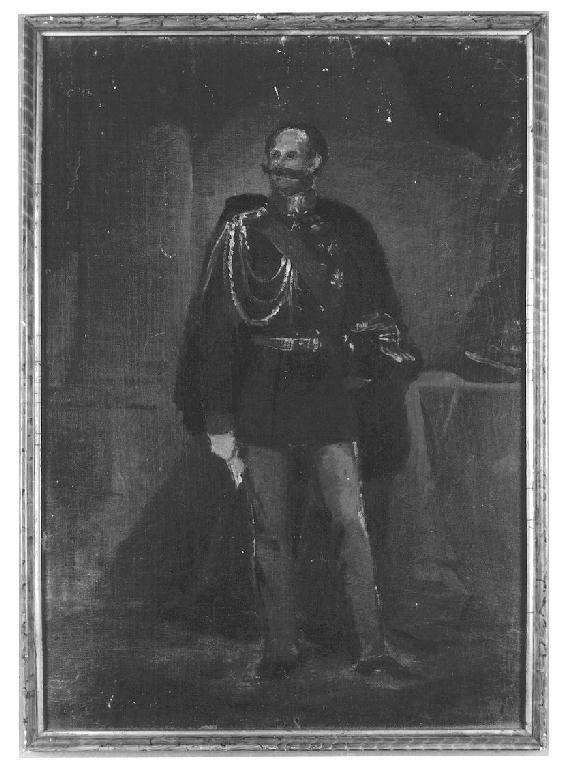 Vittorio Emanuele II, figura maschile (dipinto, opera isolata) di Sogni Giuseppe (prima metà sec. XIX)