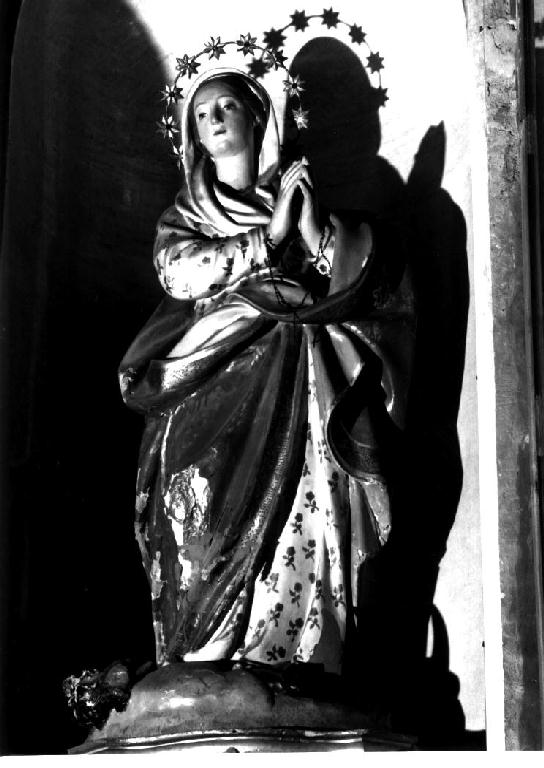 Immacolata Concezione (statua) di Pio Angelo (attribuito) (prima metà sec. XVIII)