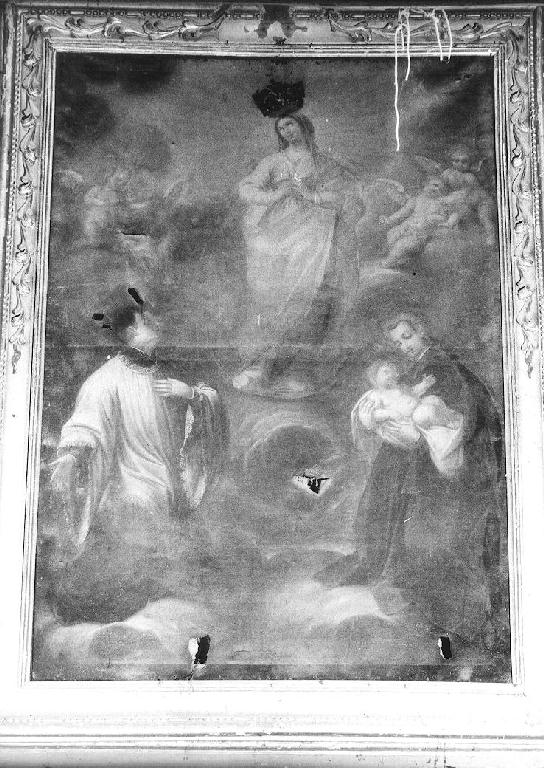 Madonna Immacolata e Santi Luigi Gonzaga e Stanislao Kostka (dipinto) - ambito emiliano (prima metà sec. XVIII)