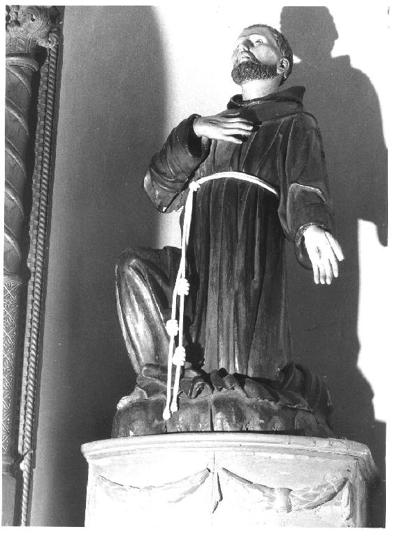 San Francesco d'Assisi (statua) - ambito emiliano (metà sec. XVIII)