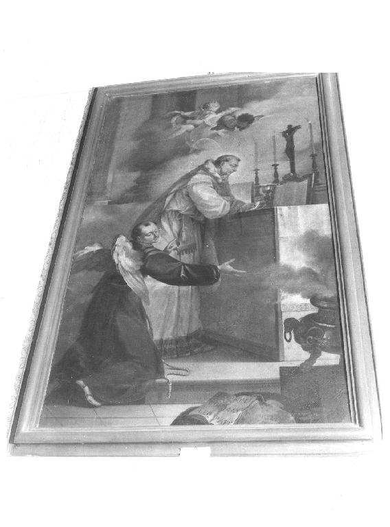 Beato Giovanni Buralli celebra la messa (dipinto) di Dal Verme Carlo Angelo (attribuito) (sec. XVIII)