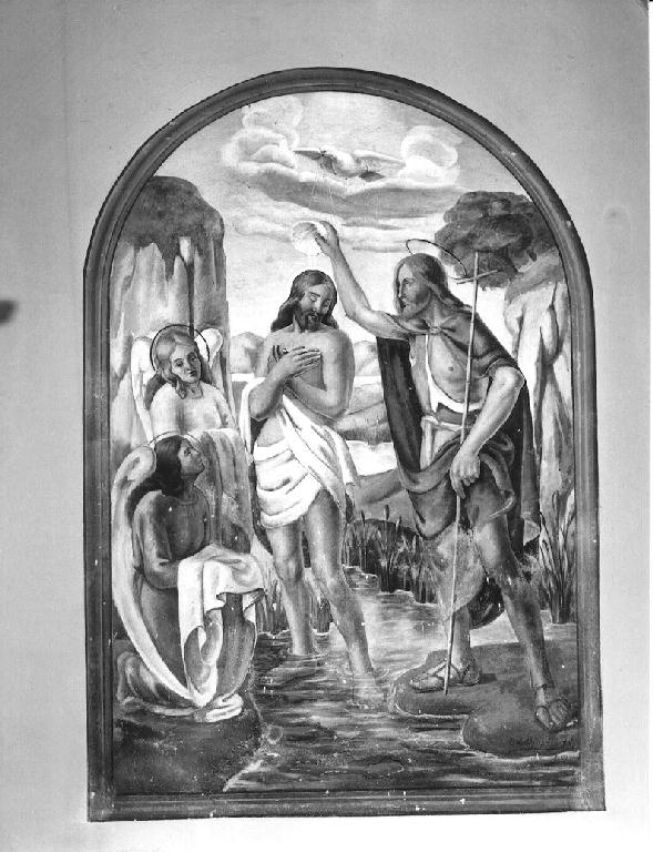 Battesimo di Cristo (dipinto) di Zambelli Silvio (sec. XX)