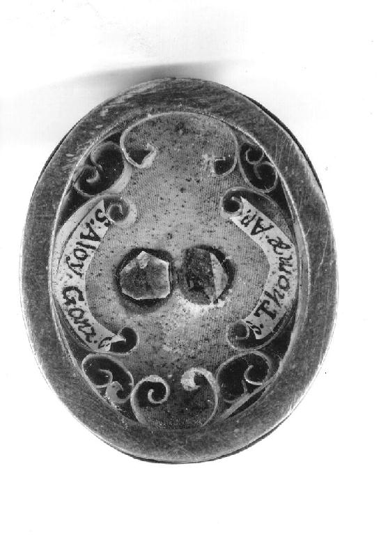 reliquiario a capsula - produzione italiana (ultimo quarto sec. XVIII)