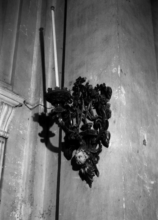 candeliere da parete di chiesa, serie di Marchetti Ignazio (ultimo quarto sec. XVIII)