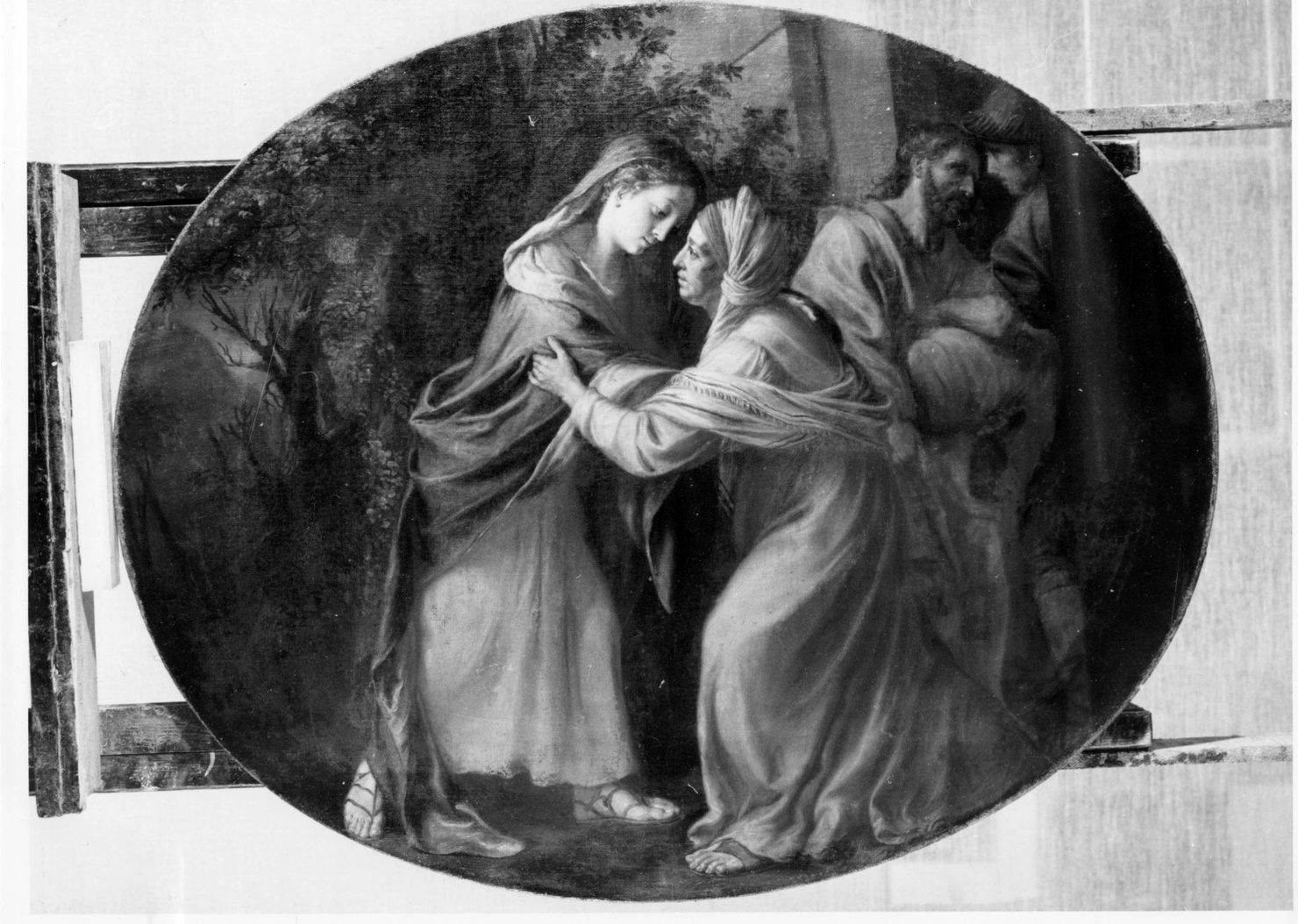 Mistero secondo: Visitazione (dipinto, elemento d'insieme) di Callani Gaetano (sec. XVIII)
