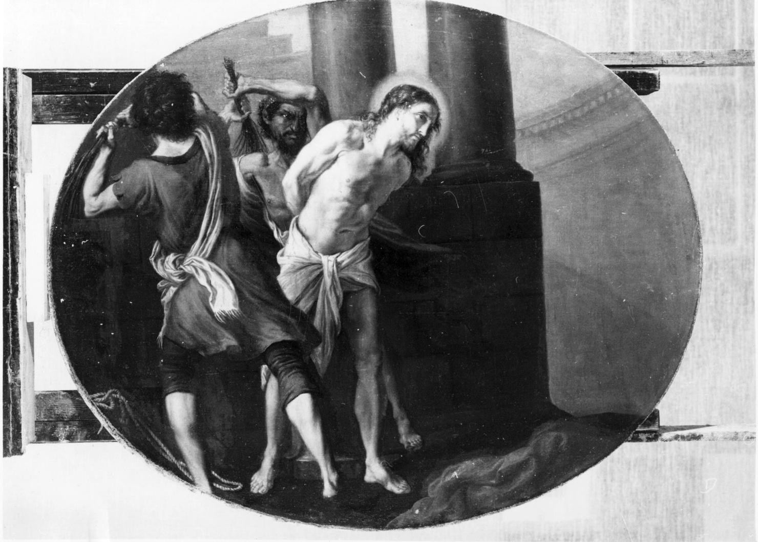 Mistero settimo: Flagellazione di Cristo (dipinto, elemento d'insieme) di Callani Gaetano (sec. XVIII)