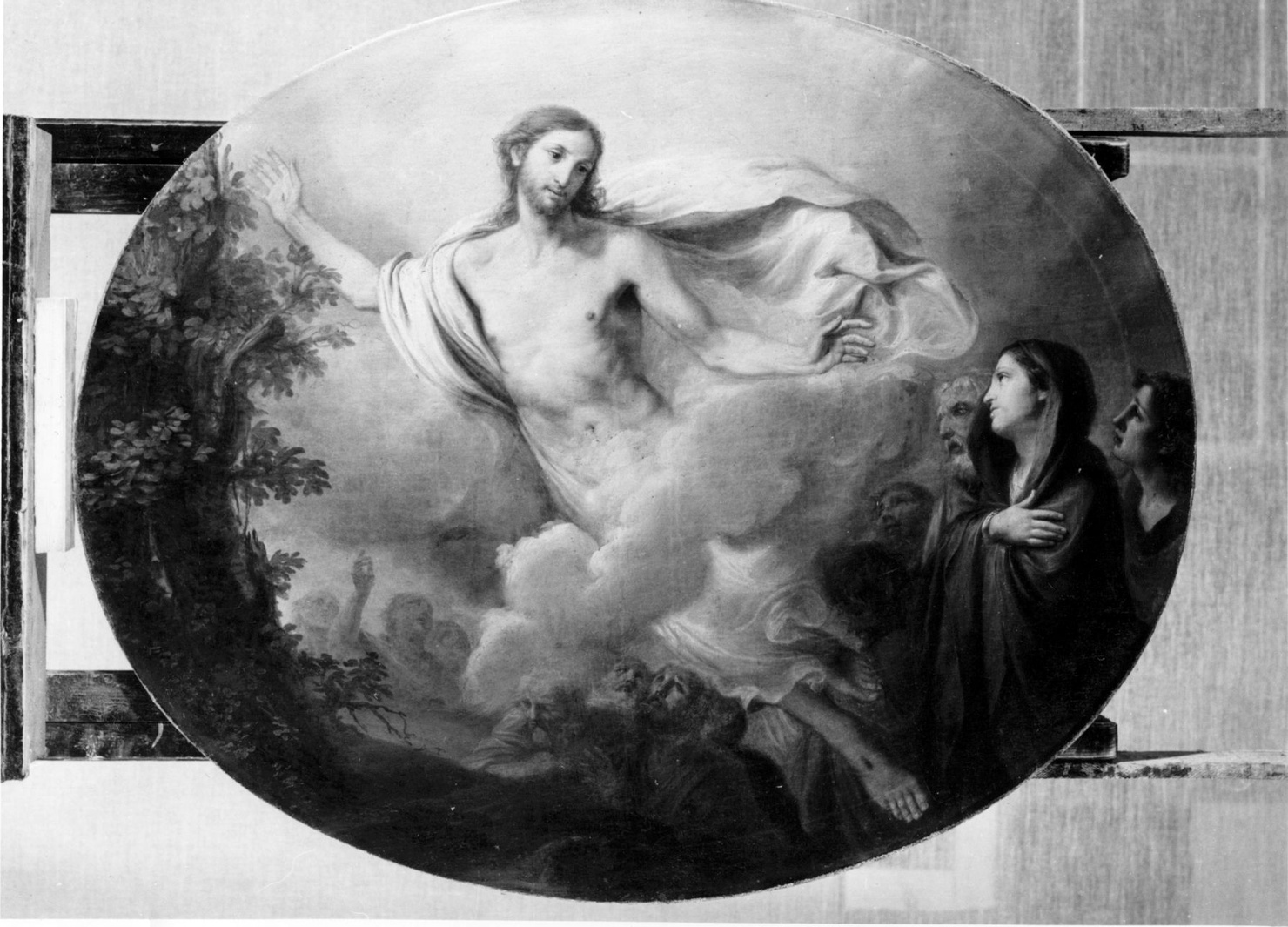 Mistero dodicesimo: Ascensione di Cristo (dipinto, elemento d'insieme) di Callani Gaetano (sec. XVIII)