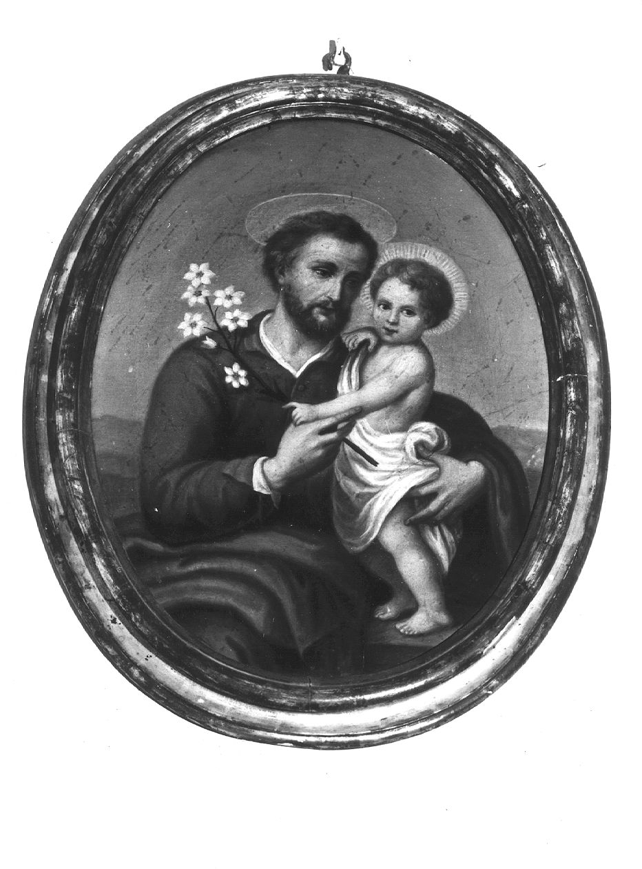 San Giuseppe e Gesù Bambino (dipinto) - ambito parmense (inizio sec. XIX)