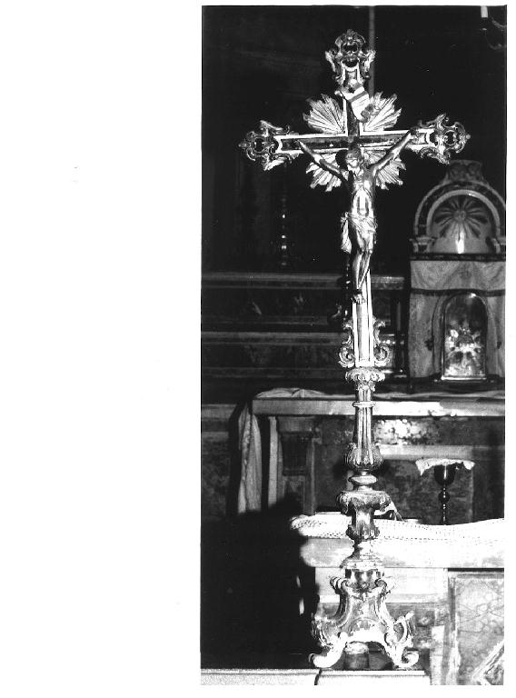 croce d'altare, elemento d'insieme - ambito parmense (seconda metà sec. XVIII)