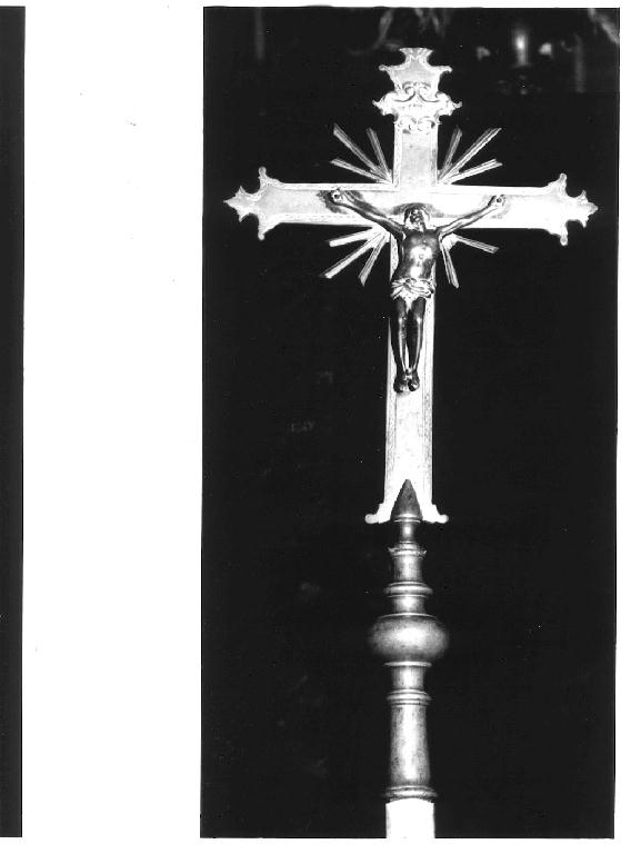 croce processionale - ambito parmense (primo quarto sec. XIX)