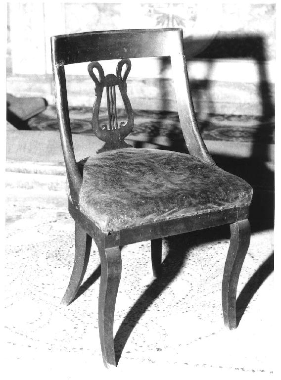 sedia, serie - ambito parmense (primo quarto sec. XIX)