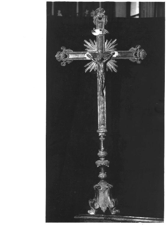 croce d'altare, elemento d'insieme - ambito parmense (seconda metà sec. XVIII)