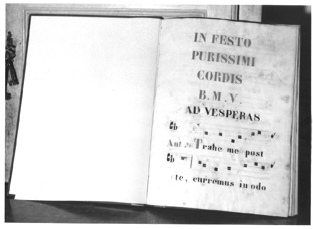 libro corale - ambito parmense (sec. XVIII)