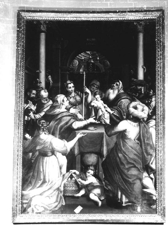 Presentazione di Gesù al Tempio (dipinto, opera isolata) di Mainardi Andrea detto Chiaveghino (sec. XVII)