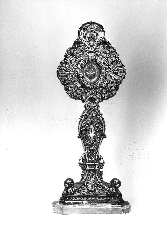 reliquiario - a ostensorio di Francisi Giacomo, Astolfi Giovan Battista (sec. XIX)