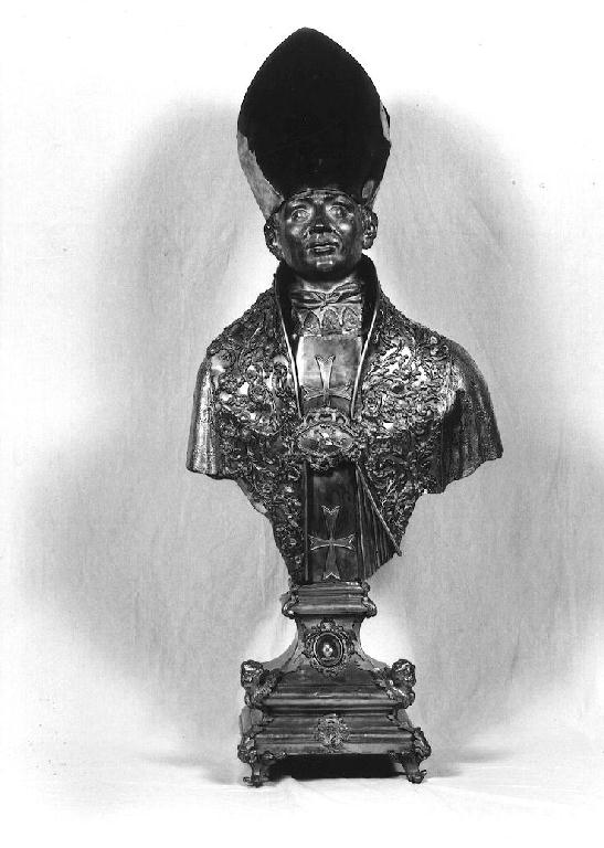 reliquiario - a busto, serie di Perini Pietro (sec. XVIII)