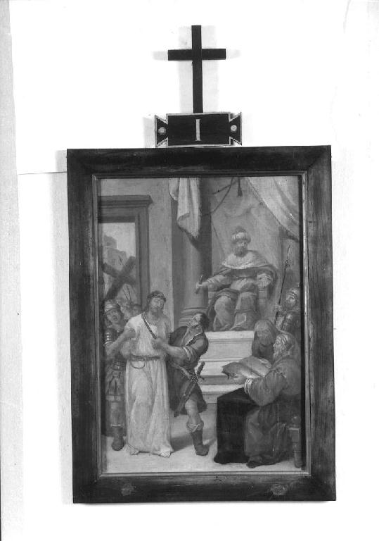 stazioni della Via Crucis (dipinto, insieme) di Dal Verme Carlo Angelo, Bacchini Giuseppe (primo quarto sec. XIX)