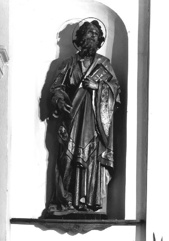 San Bartolomeo (statua) - manifattura della Val Gardena (fine sec. XIX)