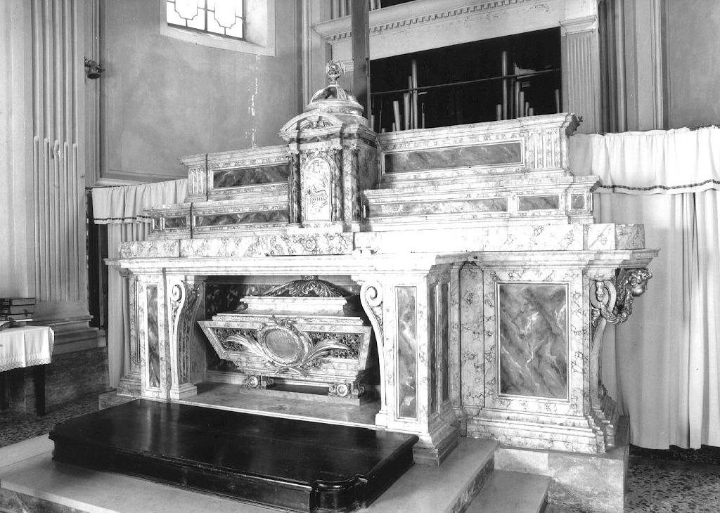 altare maggiore - ambito parmense (ultimo quarto sec. XVIII)