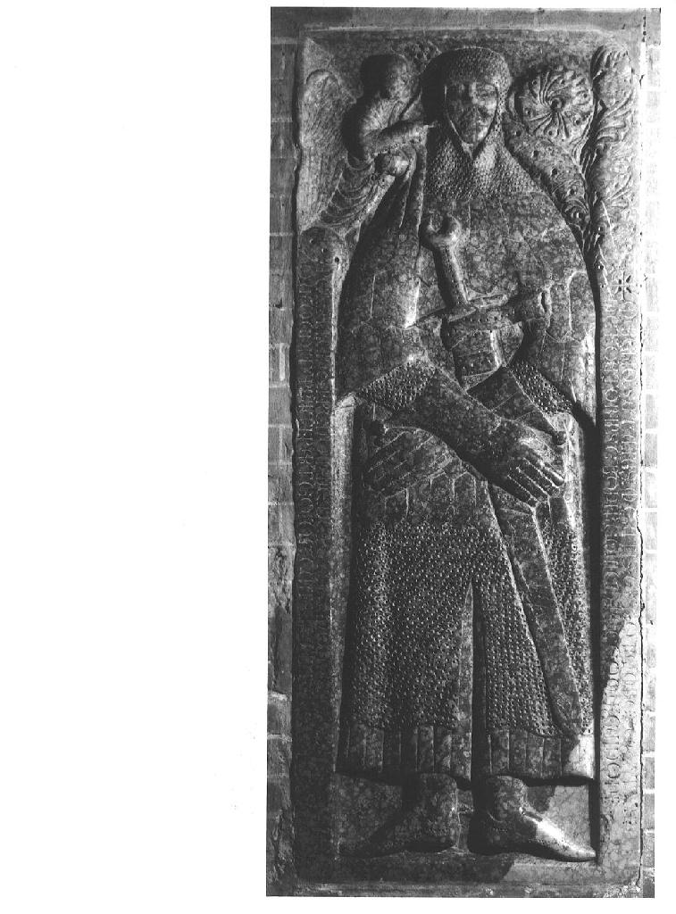 lastra tombale, opera isolata - ambito emiliano-lombardo (sec. XIV)