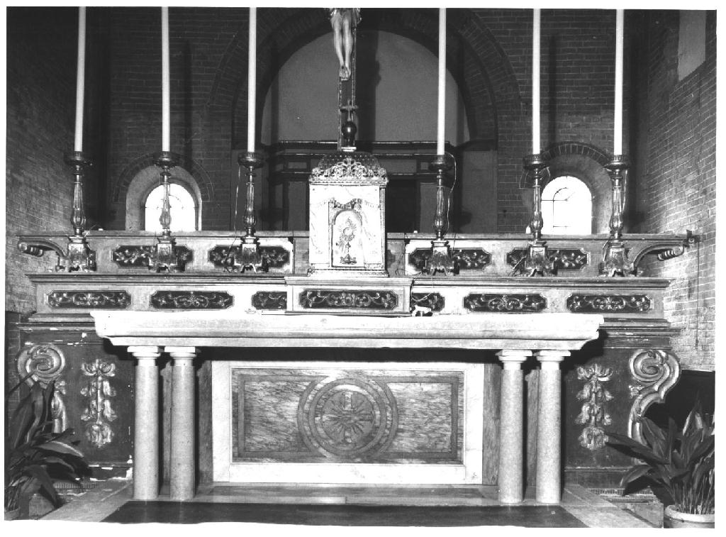 altare maggiore, opera isolata - ambito parmense (inizio sec. XVIII)