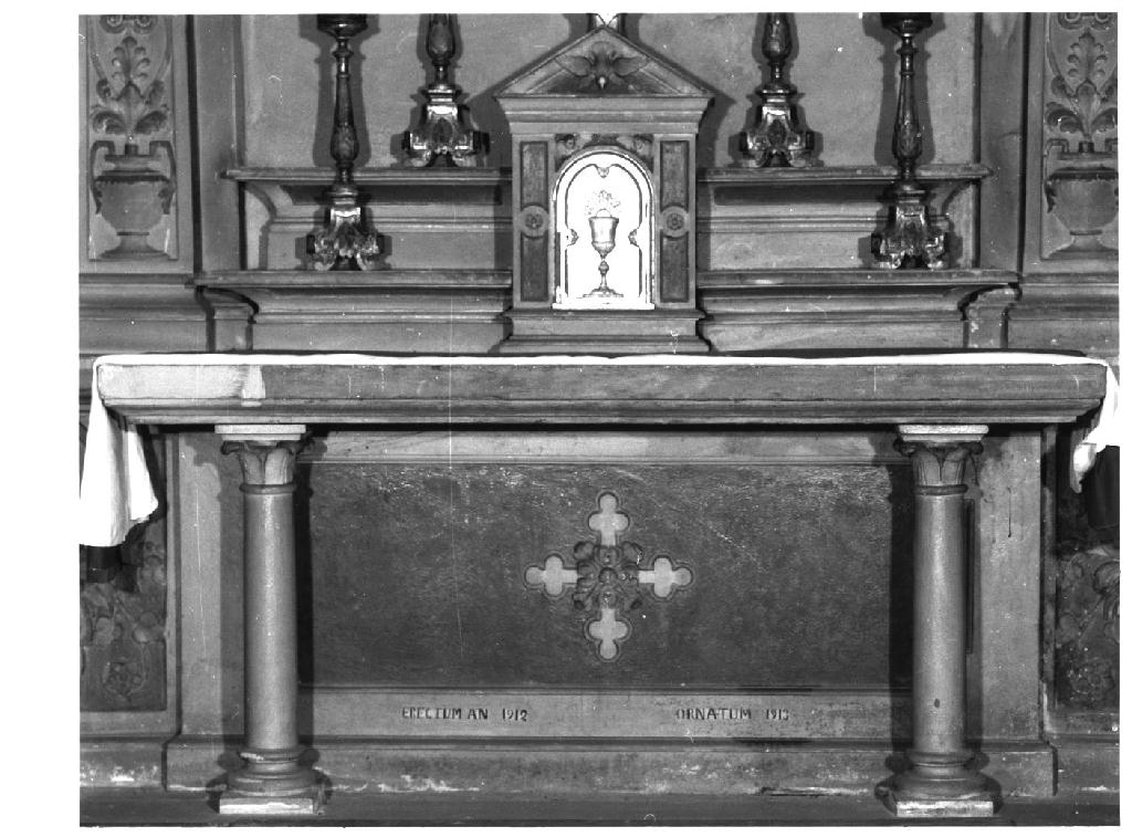 altare - a mensa, serie - ambito parmense (sec. XX)