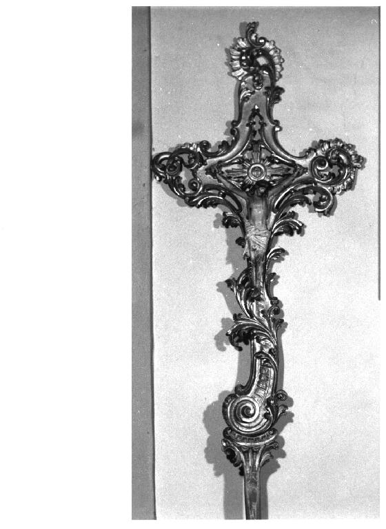 croce processionale - ambito parmense (metà sec. XVIII)