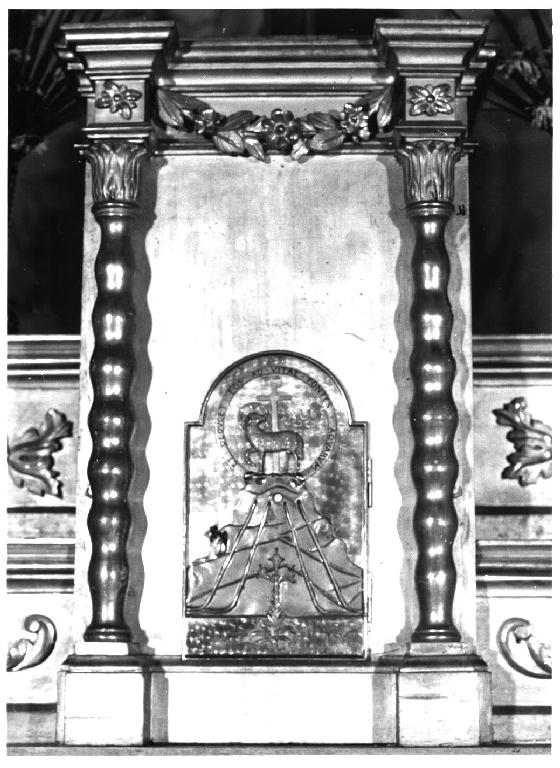 tabernacolo - a frontale architettonico - ambito parmense (prima metà sec. XIX)