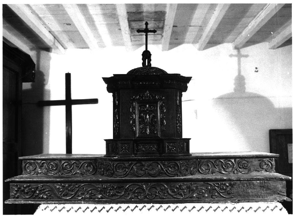 gradino d'altare - ambito emiliano (seconda metà sec. XVII)