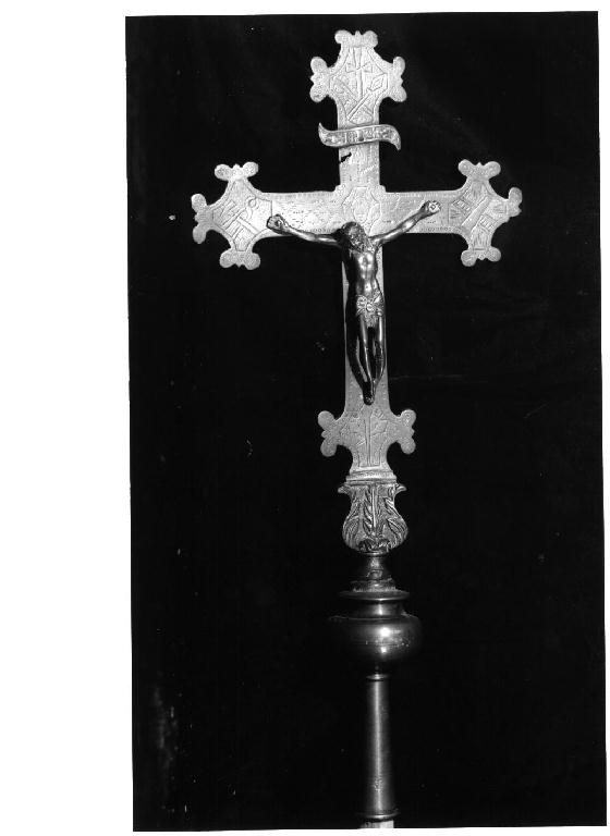 croce processionale - ambito Italia settentrionale (inizio sec. XX)