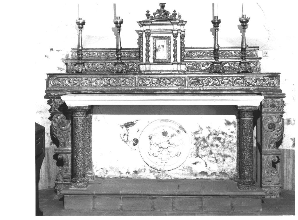altare - a mensa - ambito parmense (fine/inizio secc. XVIII/ XIX)