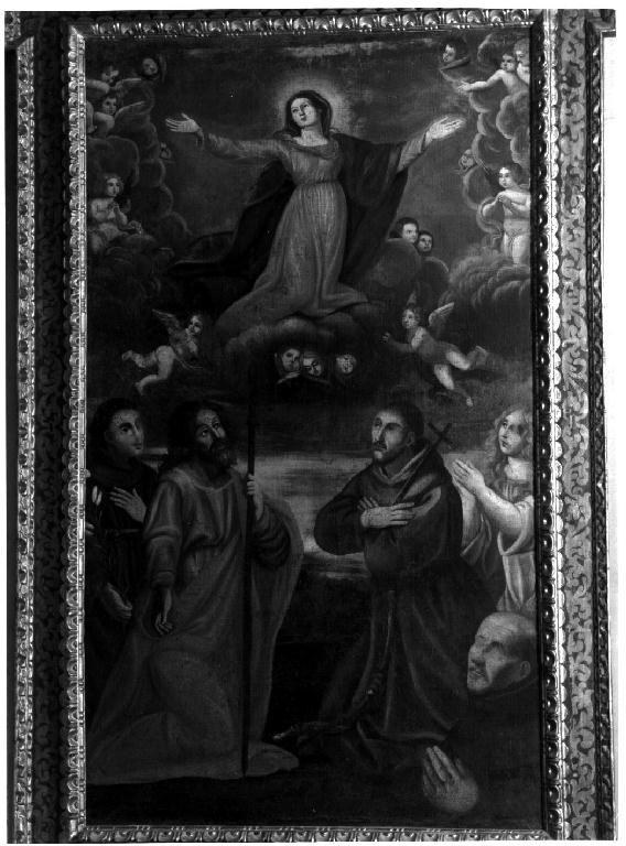 Madonna Assunta con santi e donatore (dipinto) - ambito emiliano (fine sec. XVII)