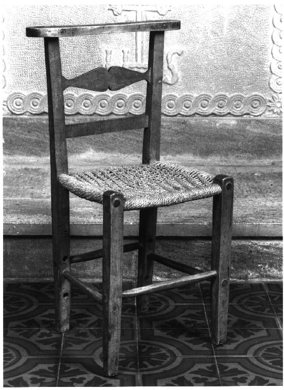 sedia - ambito parmense (fine/inizio secc. XIX/ XX)