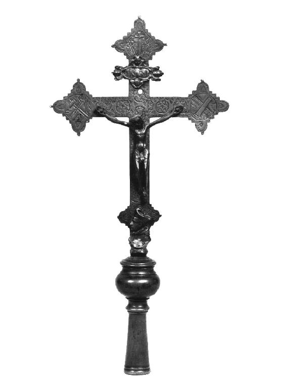 croce processionale - ambito parmense (fine sec. XVII)