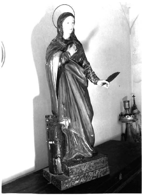 Santa Barbara (statua) - ambito parmense (sec. XIX)