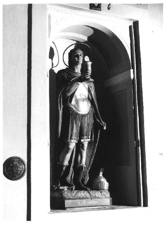 San Secondo (statua, opera isolata) - ditta Zanazio Rosa (sec. XIX)